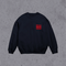 Utheme Red Logo Layer Sweat Navy