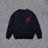 Utheme Red Logo Layer Sweat Navy