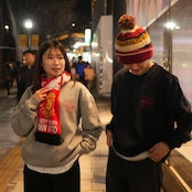 Utheme Red Logo Layer Sweat Navy