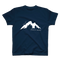 Mountain tee / indigo blue tee