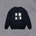 R logo grid sweatshirt Navy